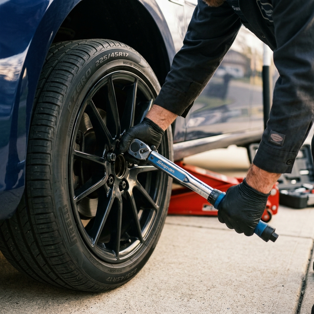 Professioneller Räderwechsel vor Ort